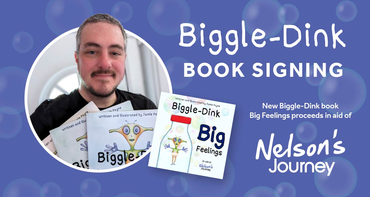 Author & Illustrator Jamie Payne, Biggle-Dink book signing at Roys of Wroxham